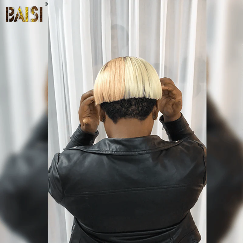 BAIS Cute Straight Partial Topper(Not A Wig) For Black Women - Image 3