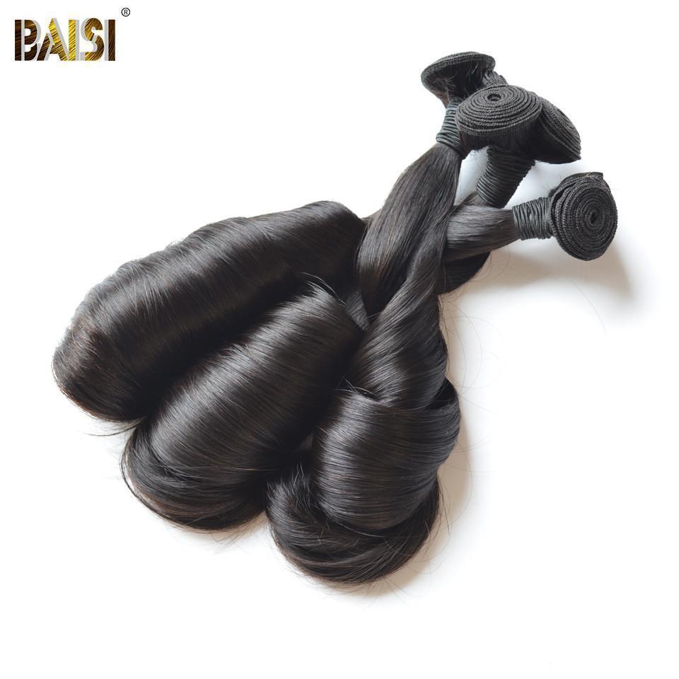 BAISI 10A Hair Weave Brazilian Virgin Funmi Hair Egg Curl - Image 4