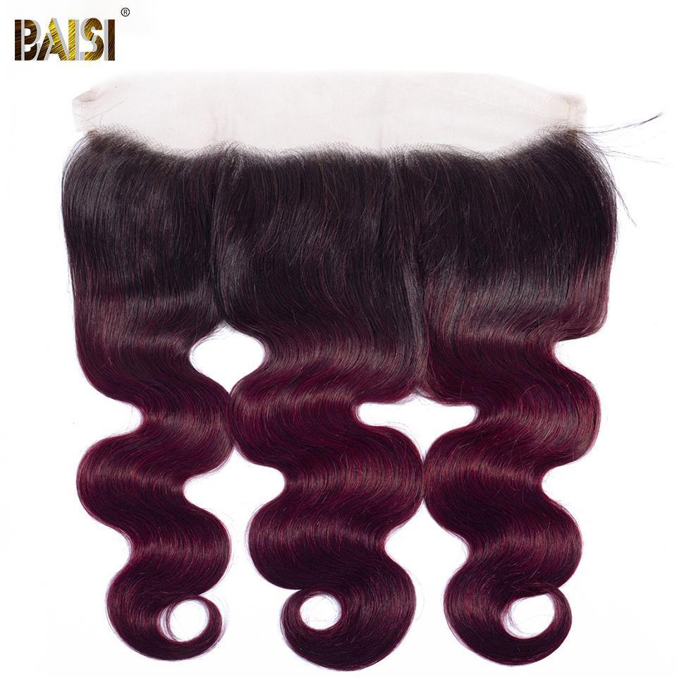 BAISI 12A 1B 99J# Body Wave Bundles with Closure/Frontal Deal - Image 5