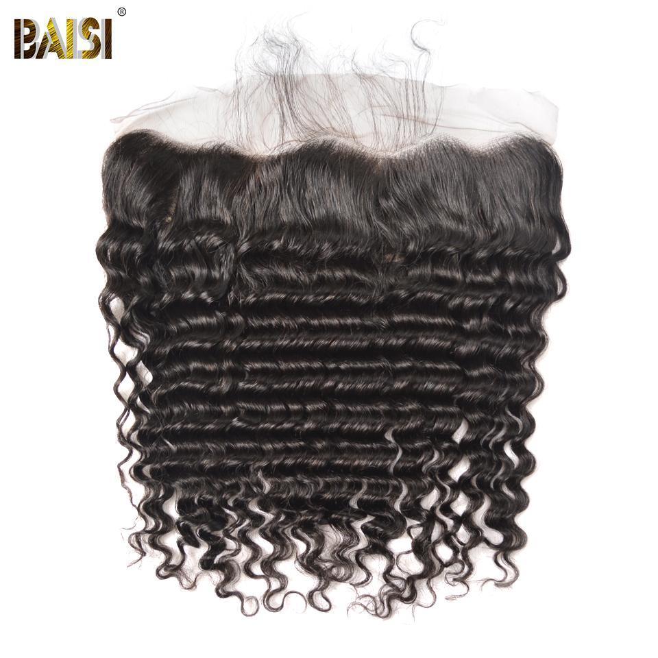 BAISI 12A Raw Peruvian Deep Wave Bundles with Closure / Frontal - Image 7
