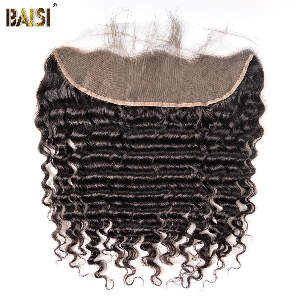 BAISI 12A Raw Peruvian Deep Wave Bundles with Closure / Frontal - Image 8