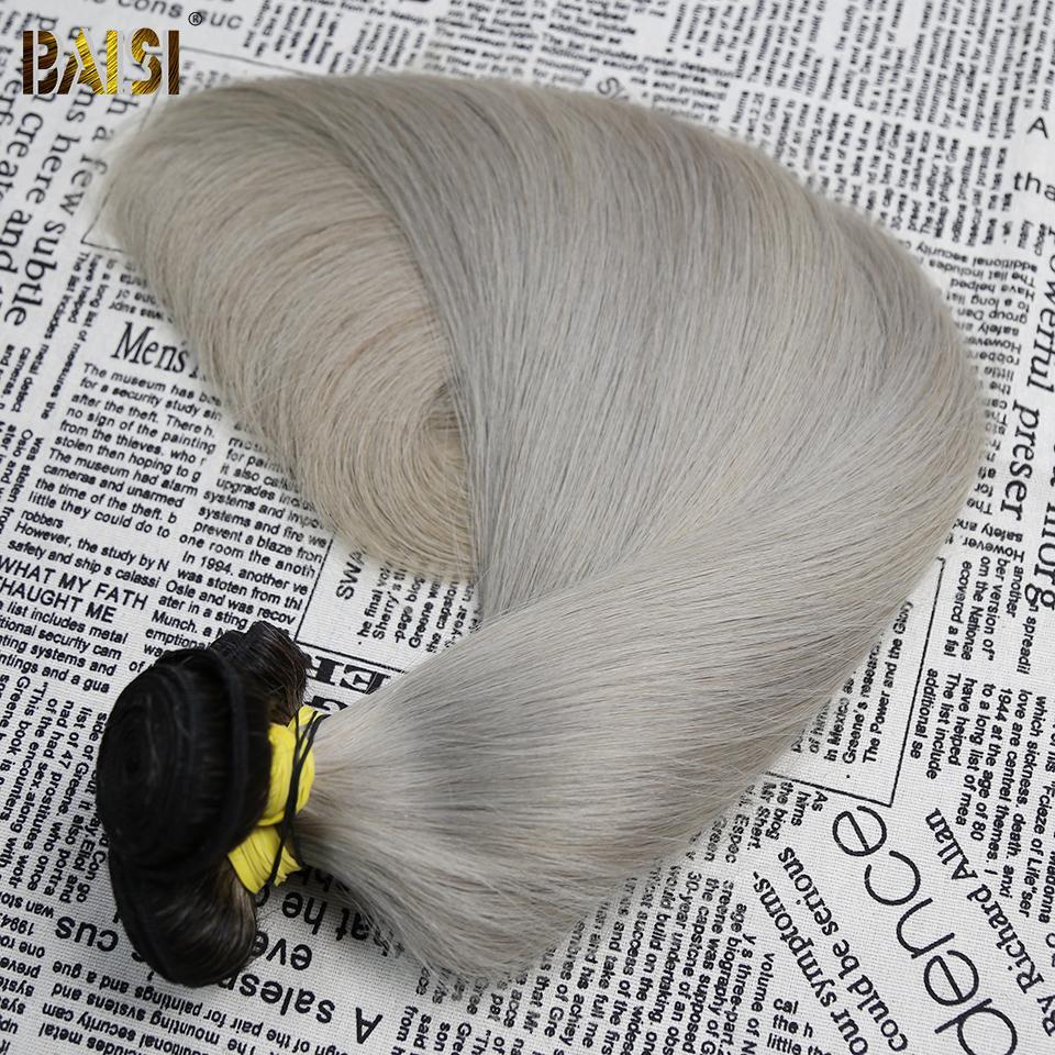 BAISI 10A 1B/GRAY Straight Color Hair - Image 4