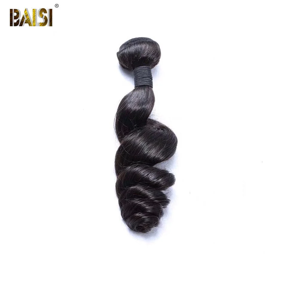 BAISI 10A Hair Weave Brazilian Virgin Hair Loose Wave - Image 3