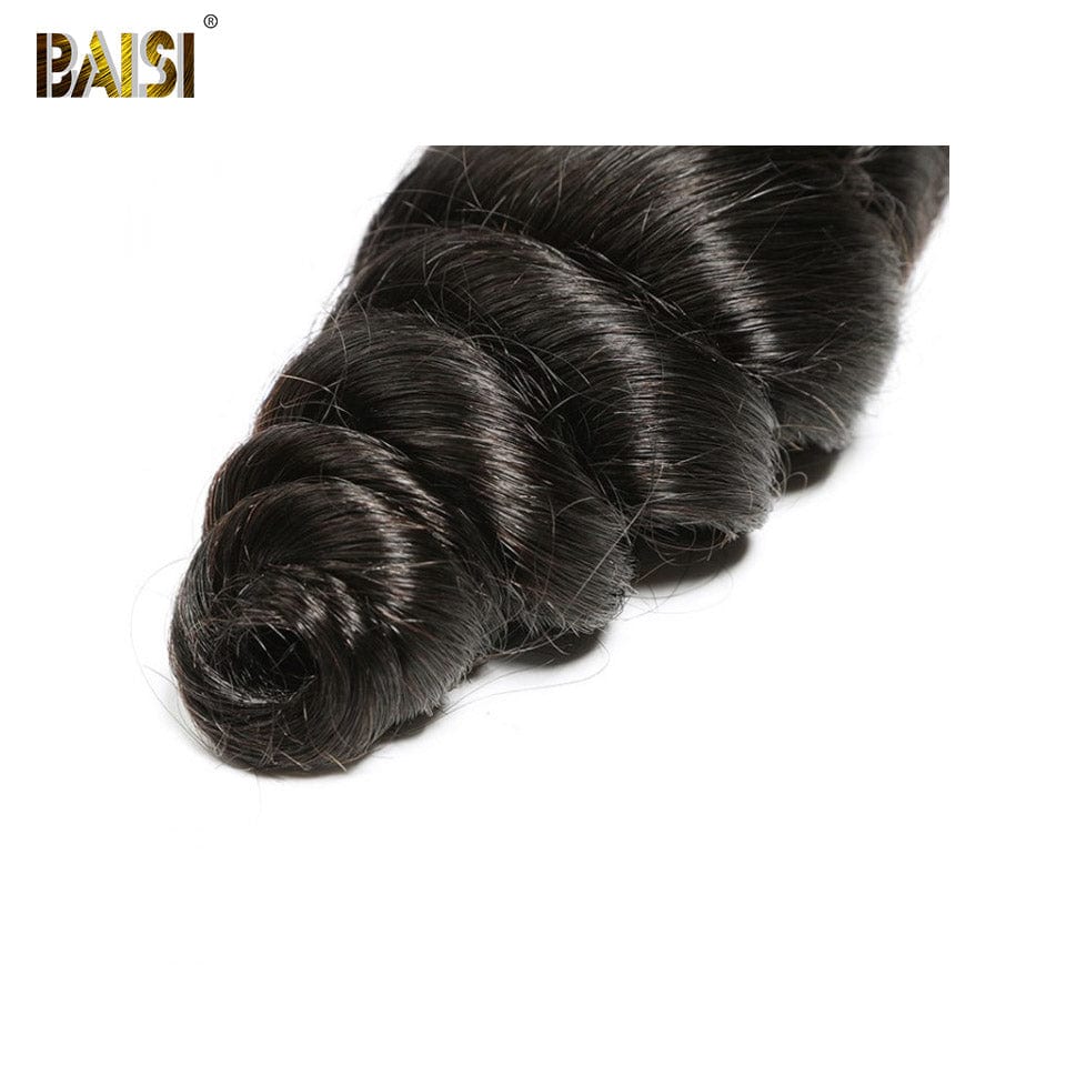 BAISI 10A Hair Weave Brazilian Virgin Hair Loose Wave - Image 4