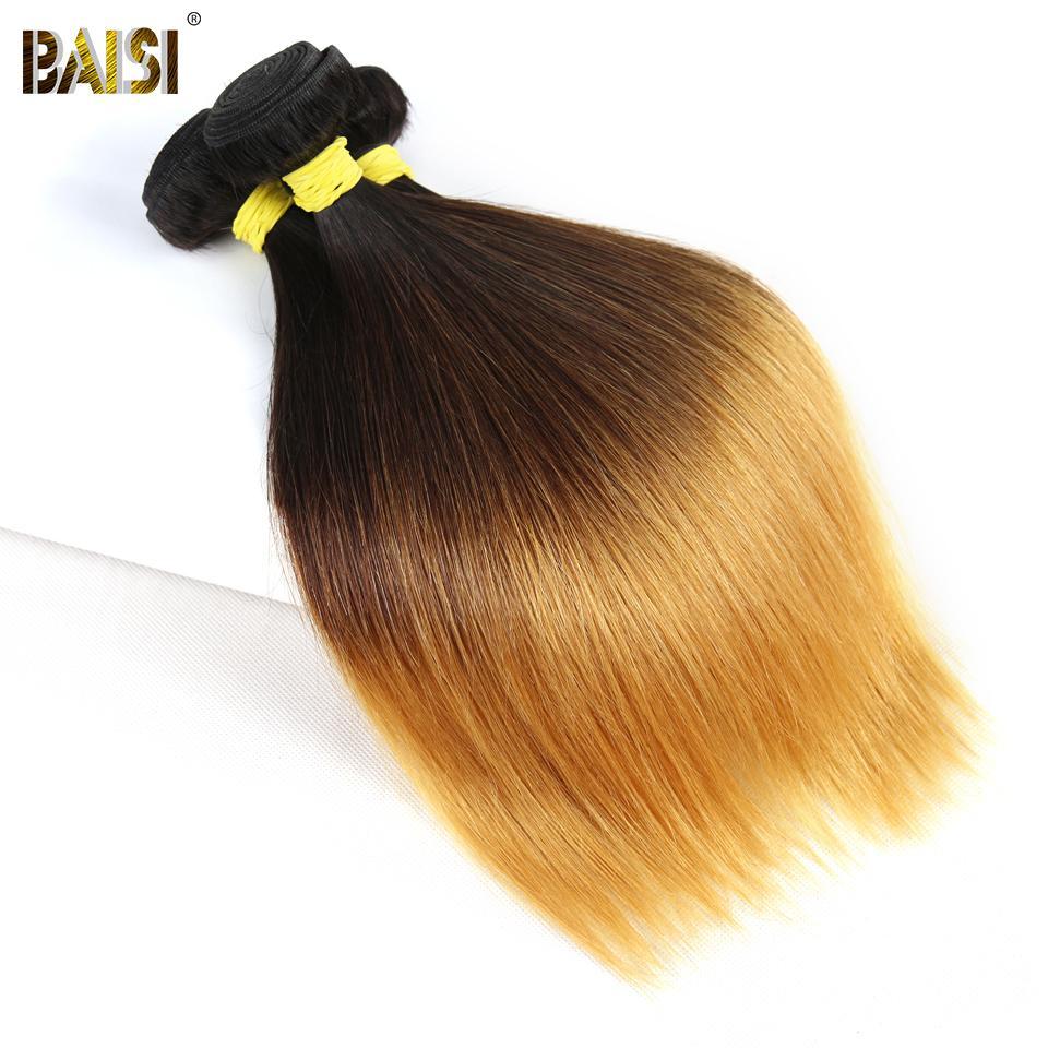 BAISI 10A Ombre Straight Hair 1b/4#/27# - Image 3