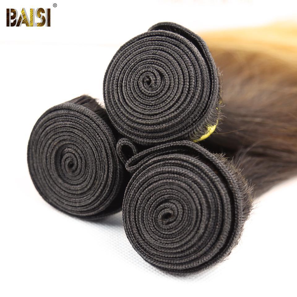 BAISI 10A Ombre Straight Hair 1b/4#/27# - Image 4