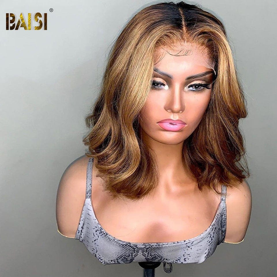 BAISI 1b#4mix 27 Bob Body Wave Wig - Image 3