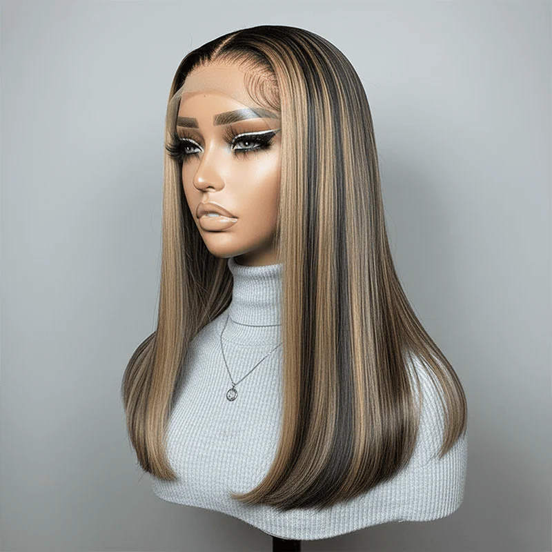 BAISI 13X4 1bmix27 Straight BoB Lace Wig - Image 3