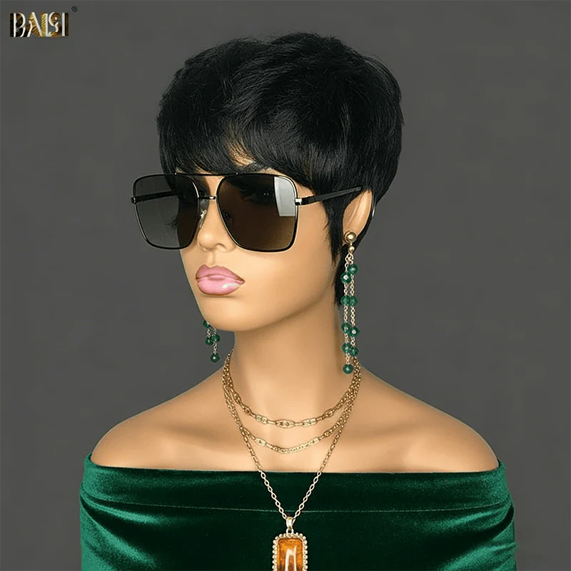 BAISI Kristen Machine Made Short Cut Wig - Image 3