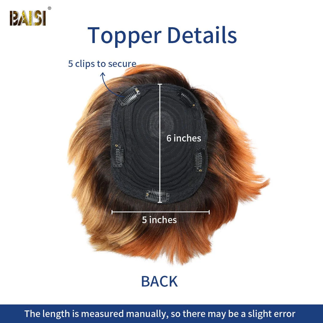 BAISI 1B/Ginger/613 Partial Topper(Not A Wig) - Image 4