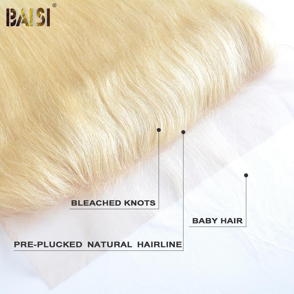 BAISI 10A Blonde 613# Straight Lace Frontal 13x4 - Image 3