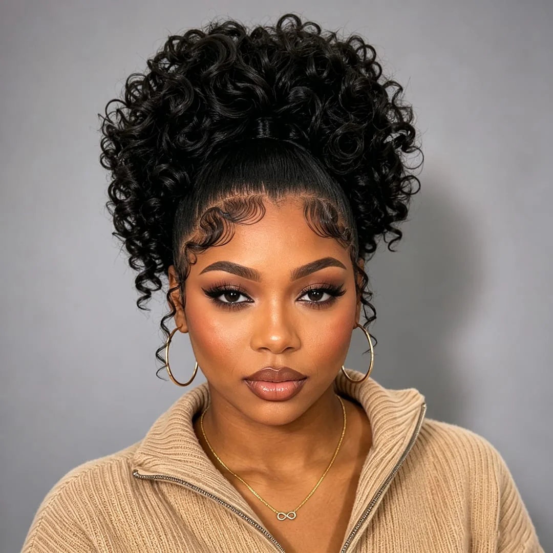 BAISI 360 Already Styled Ponytail HD Lace Wig - Image 3