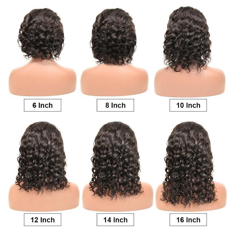 BAISI 12A Deep Wave Lace Bob Wig 100% Human Hair - Image 4
