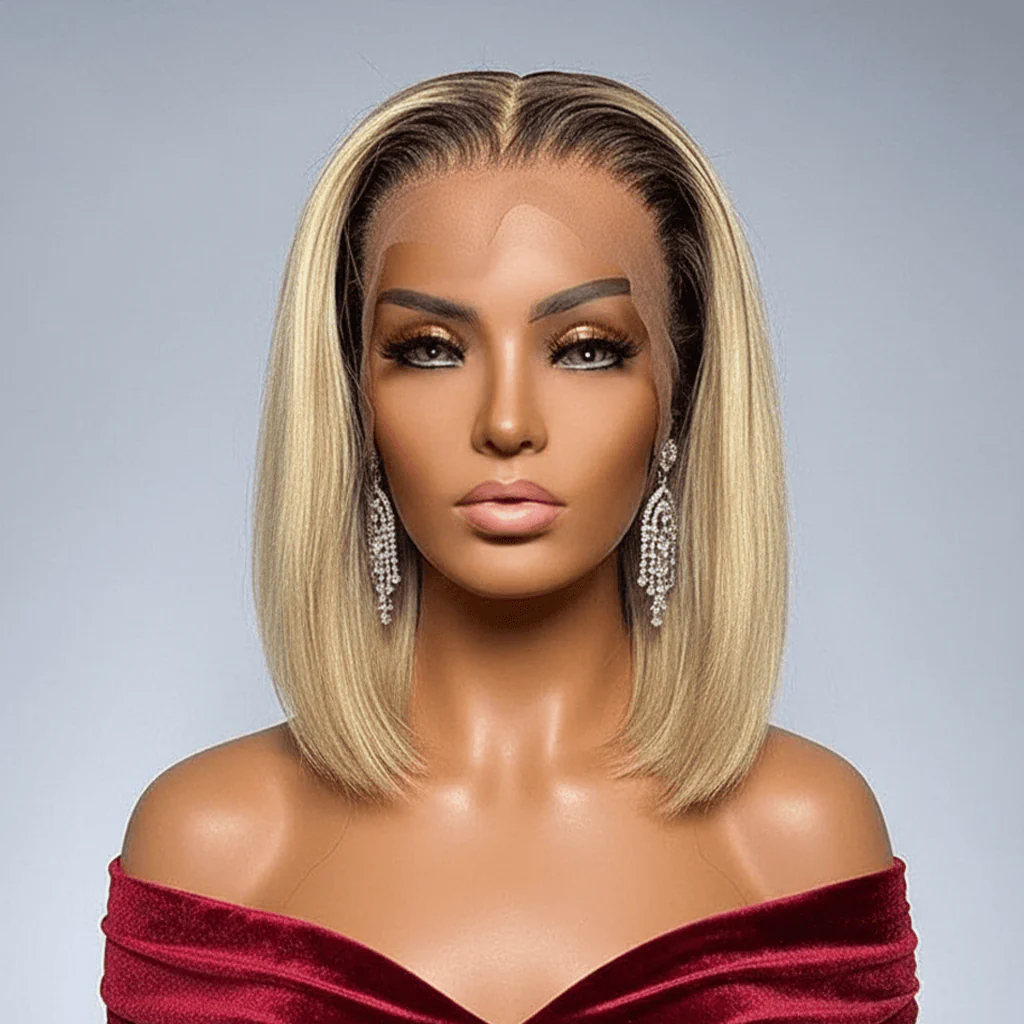 BAISI 13X4 #4/613 Lace Bob Wig - Image 4