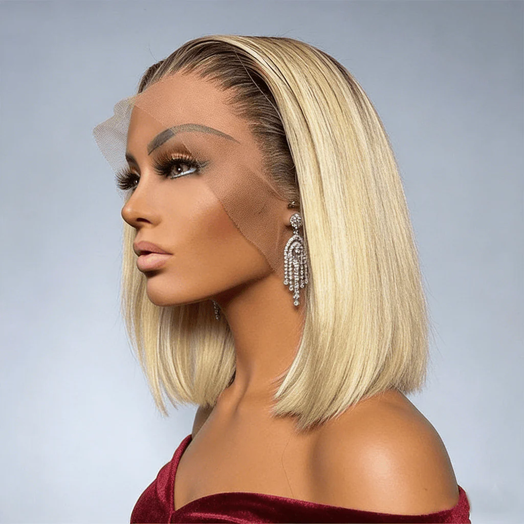 BAISI 13X4 #4/613 Lace Bob Wig - Image 6