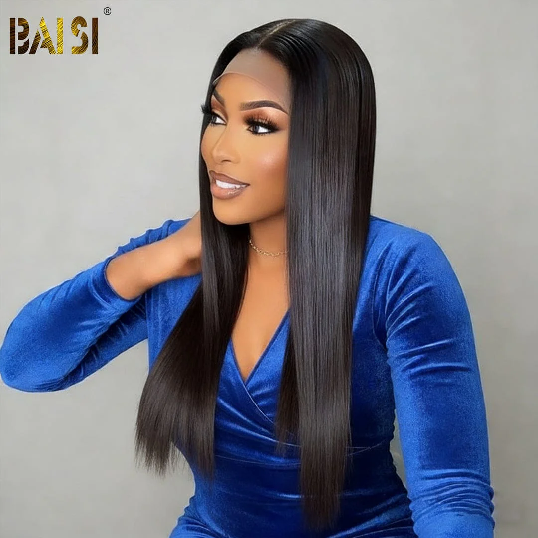 BAISI 4X4 Lace Double Drawn Straight Lace Wig - Image 3