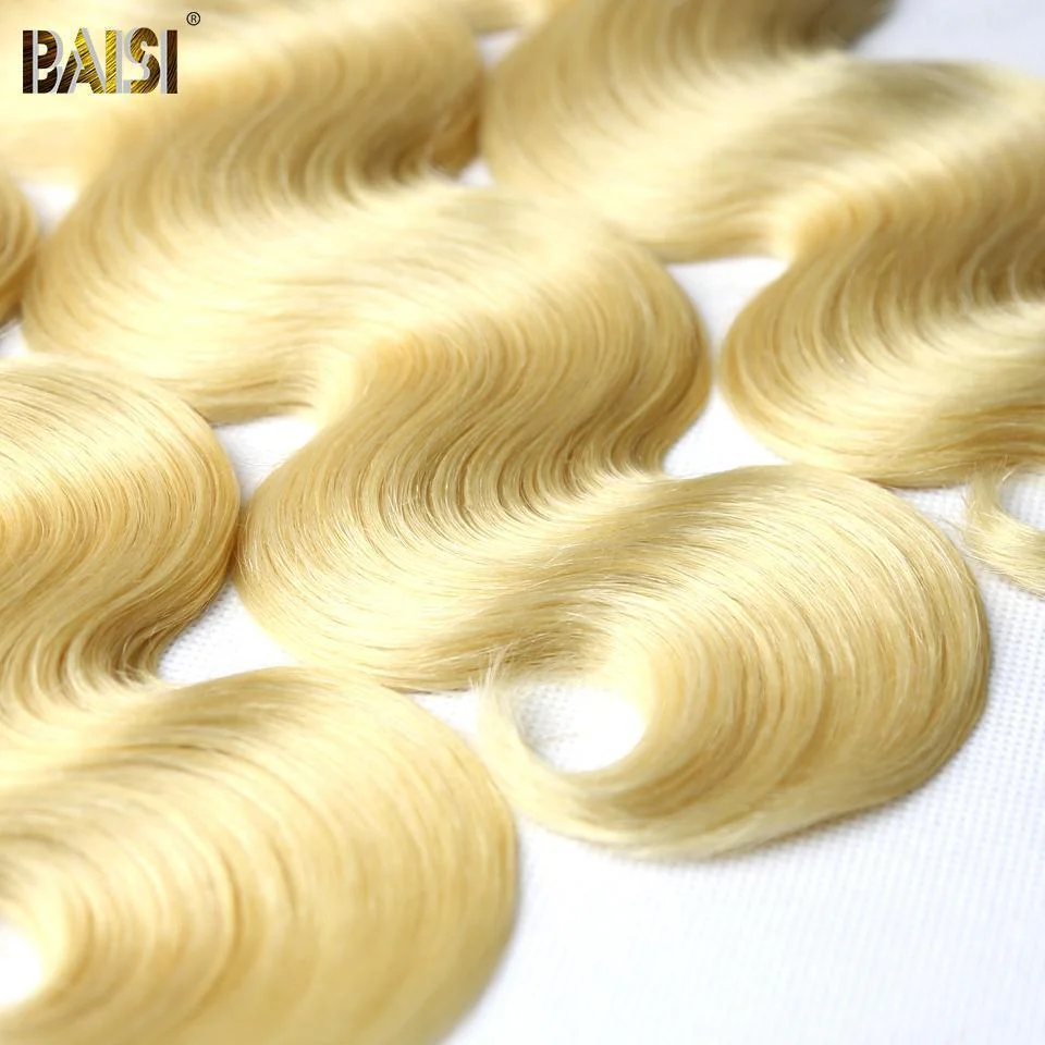 BAISI Eurasian Body Wave Human Hair 12A Grade Blonde 613# Hair - Image 6