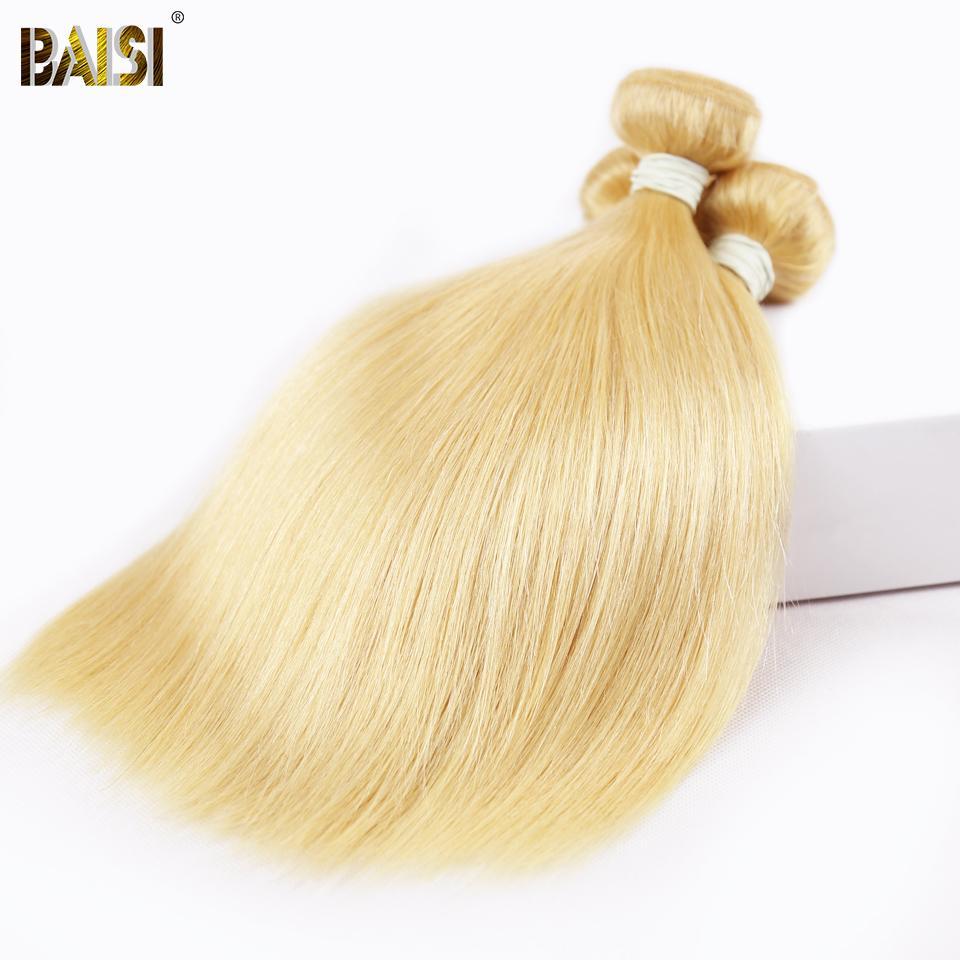 BAISI Eurasian Straight Human Hair 10A Grade Blonde 613# Hair - Image 3