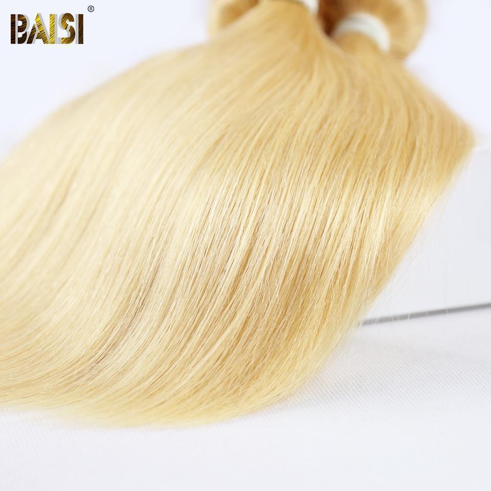 BAISI Eurasian Straight Human Hair 10A Grade Blonde 613# Hair - Image 5
