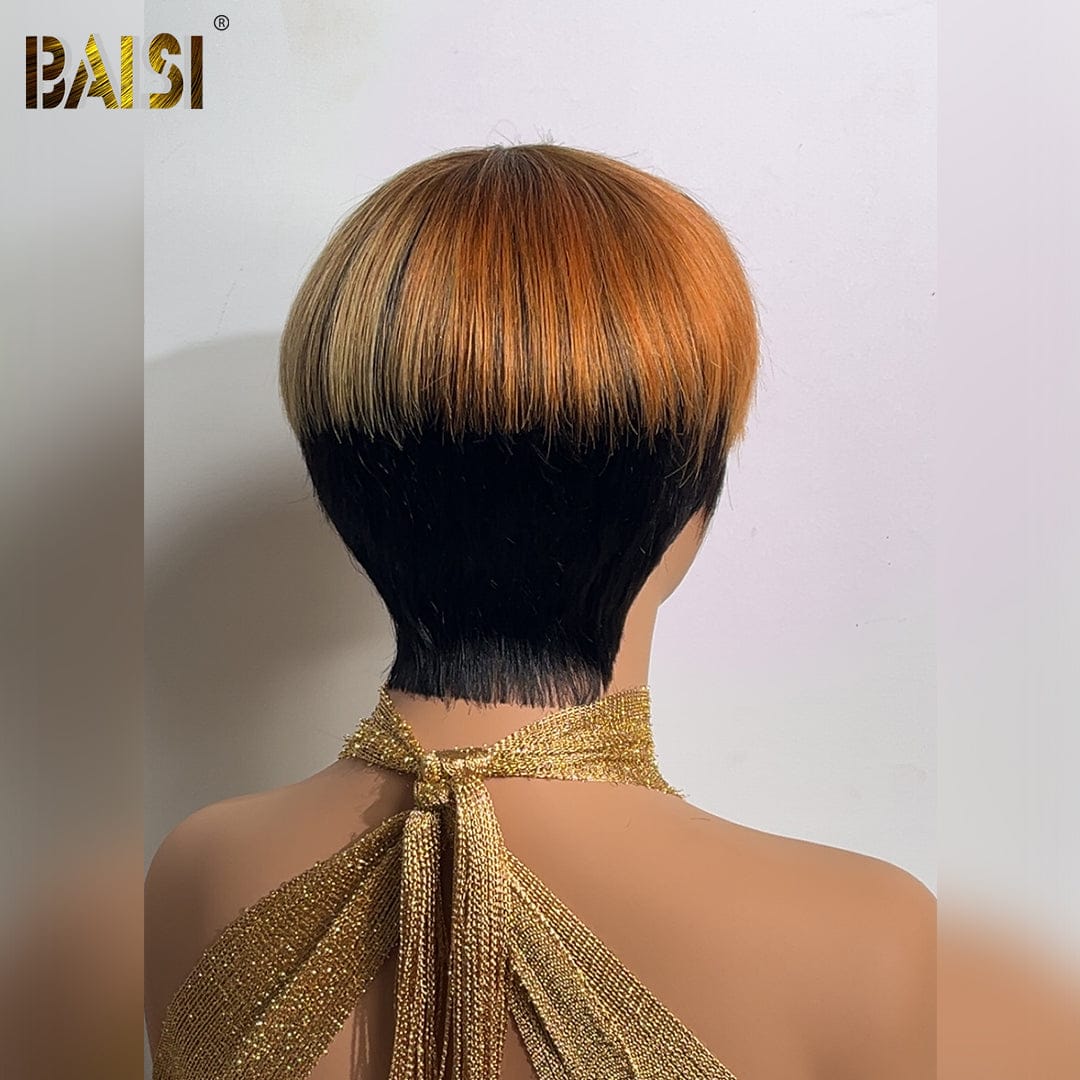 BAISI Giner/#30/#4 Colorful PIxie Wig - Image 3