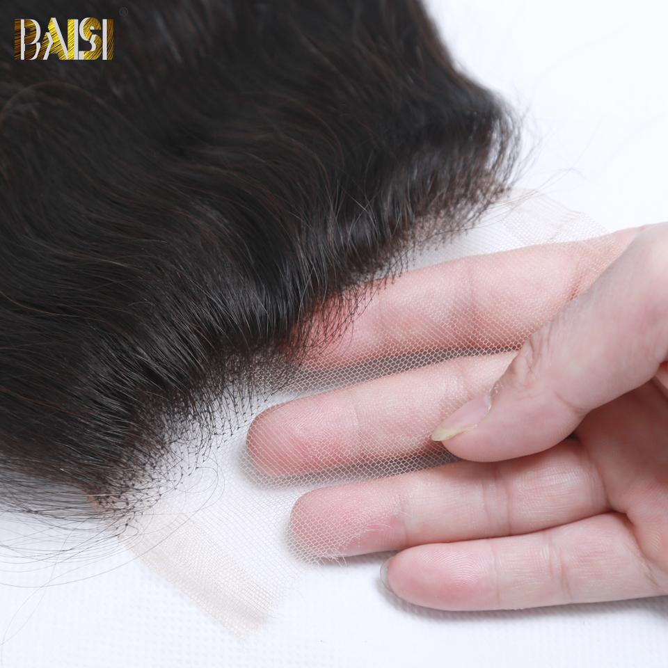 BAISI  4*4 HD Closure Wig Human Hair Wig - Image 4