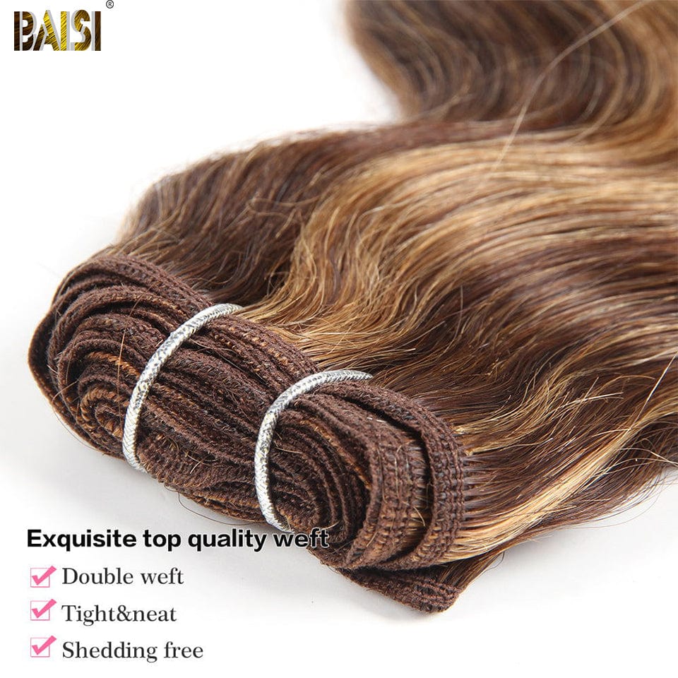BAISI Highlight Bundles Body Wave Weave Human Hair 10A Grade - Image 4