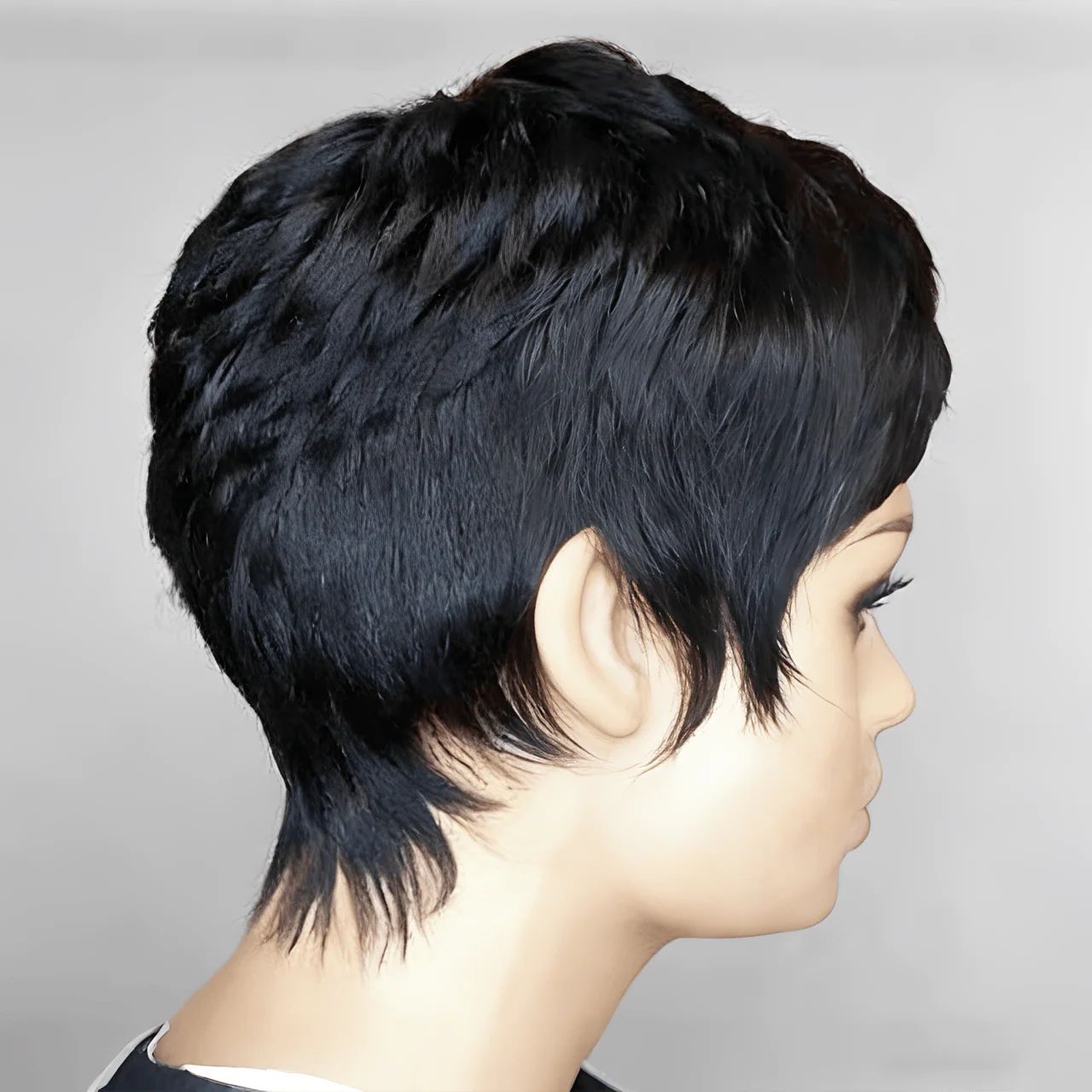BAISI Machine Made Light Pixie Short Cut Wig - Image 3