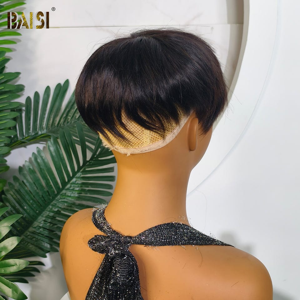 BAISI Black&Blonde Straight Partial Topper(Not A Wig) - Image 4