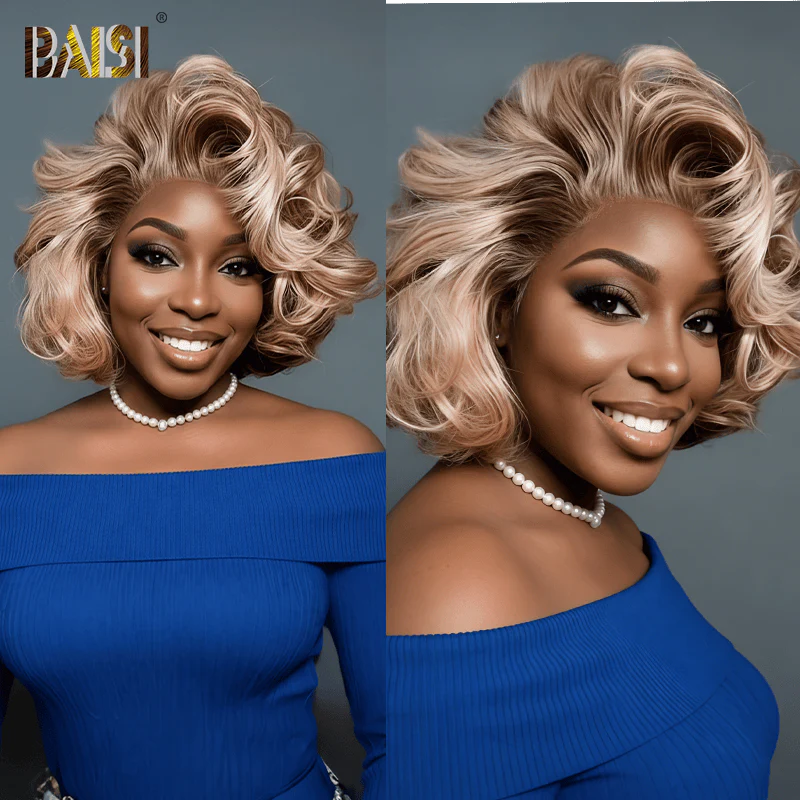 BAISI 13X4 Lace Sexy Honey Blonde Wavy Lace Wig - Image 3