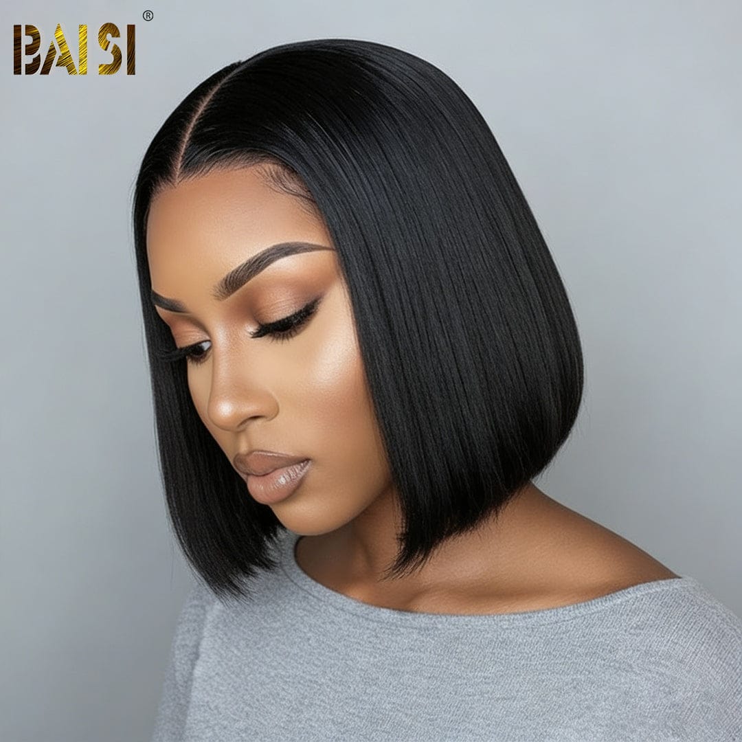 BAISI Straight Bob Wig 100% Human Hair - Image 3