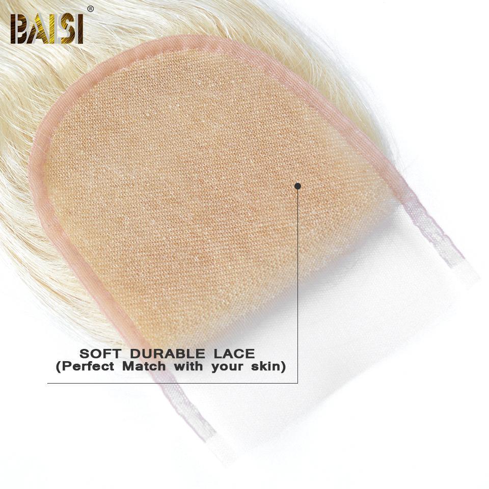 BAISI 10A Blonde #613 Body Wave Lace Closure 4x4 - Image 3