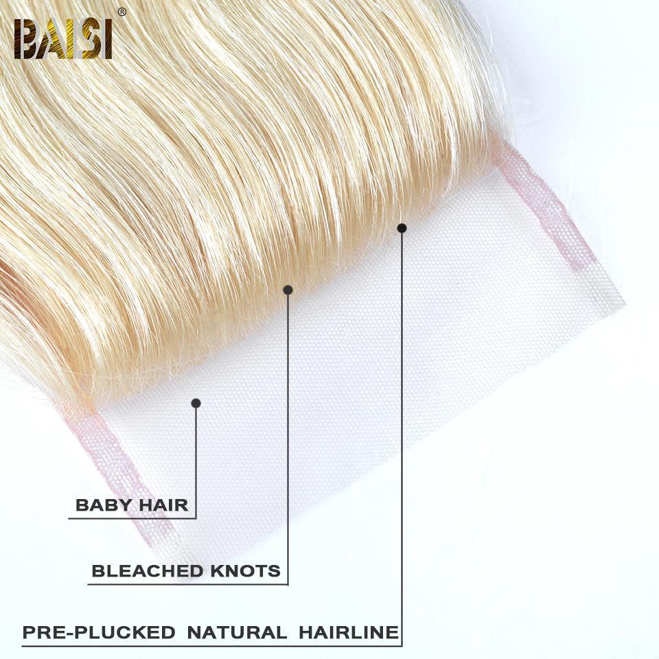 BAISI 10A Blonde #613 Body Wave Lace Closure 4x4 - Image 4