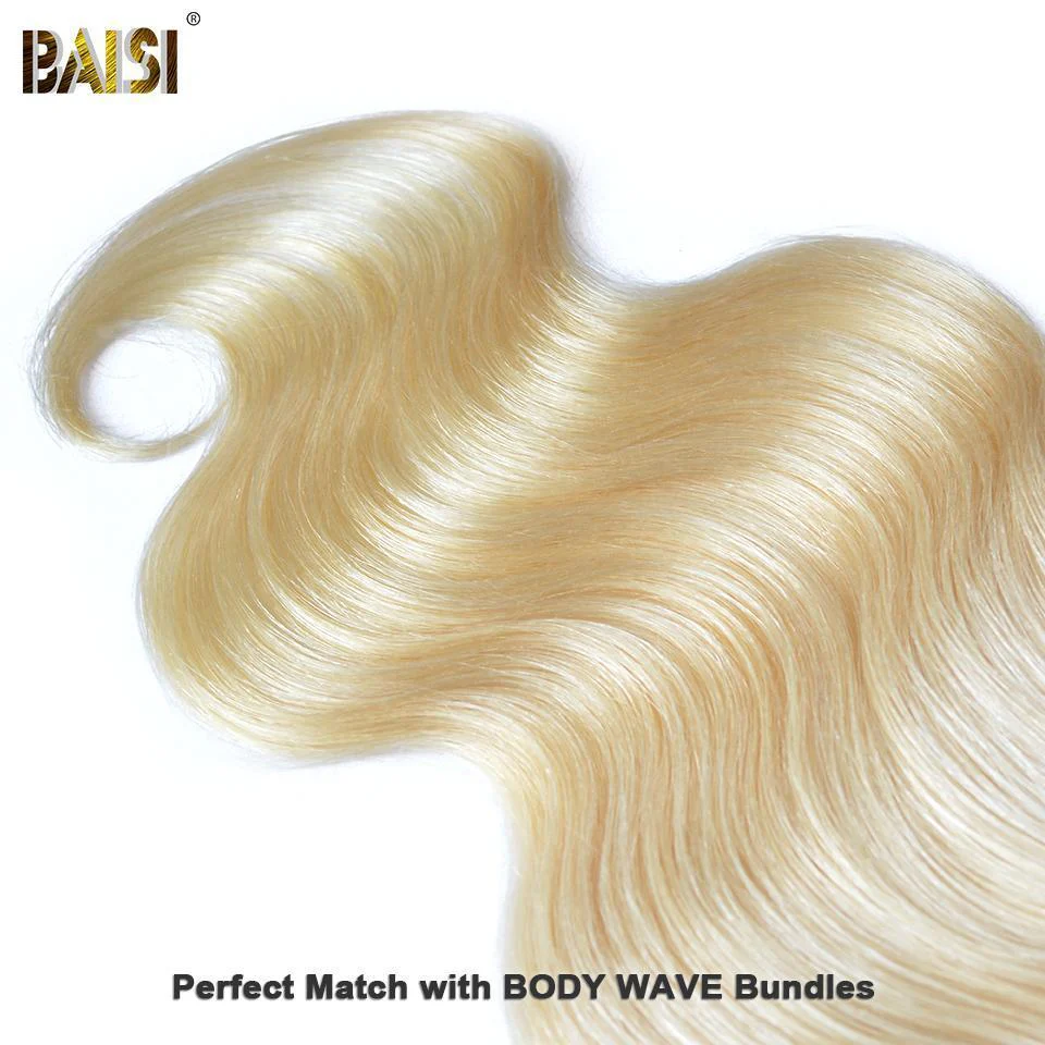 BAISI 10A Blonde #613 Body Wave Lace Closure 4x4 - Image 5