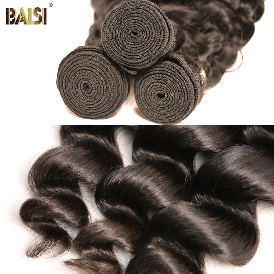 BAISI 12A Raw Hair Weave Malaysian Virgin Hair Loose Wave - Image 4