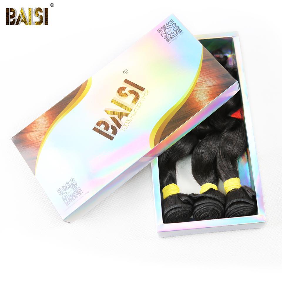 BAISI 12A Raw Hair Weave Malaysian Virgin Hair Loose Wave - Image 5