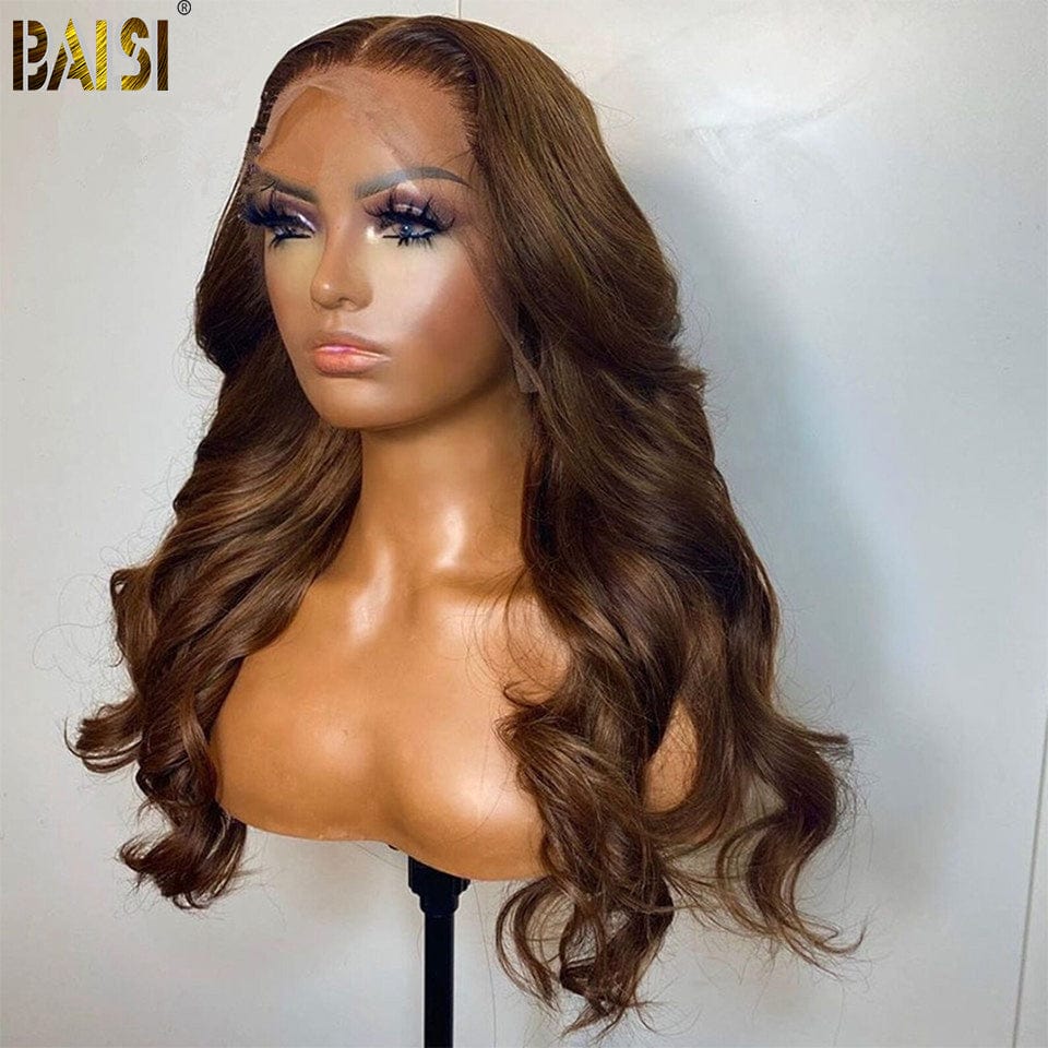 BAISI Warm Brown Classic Body Wave Wig - Image 3