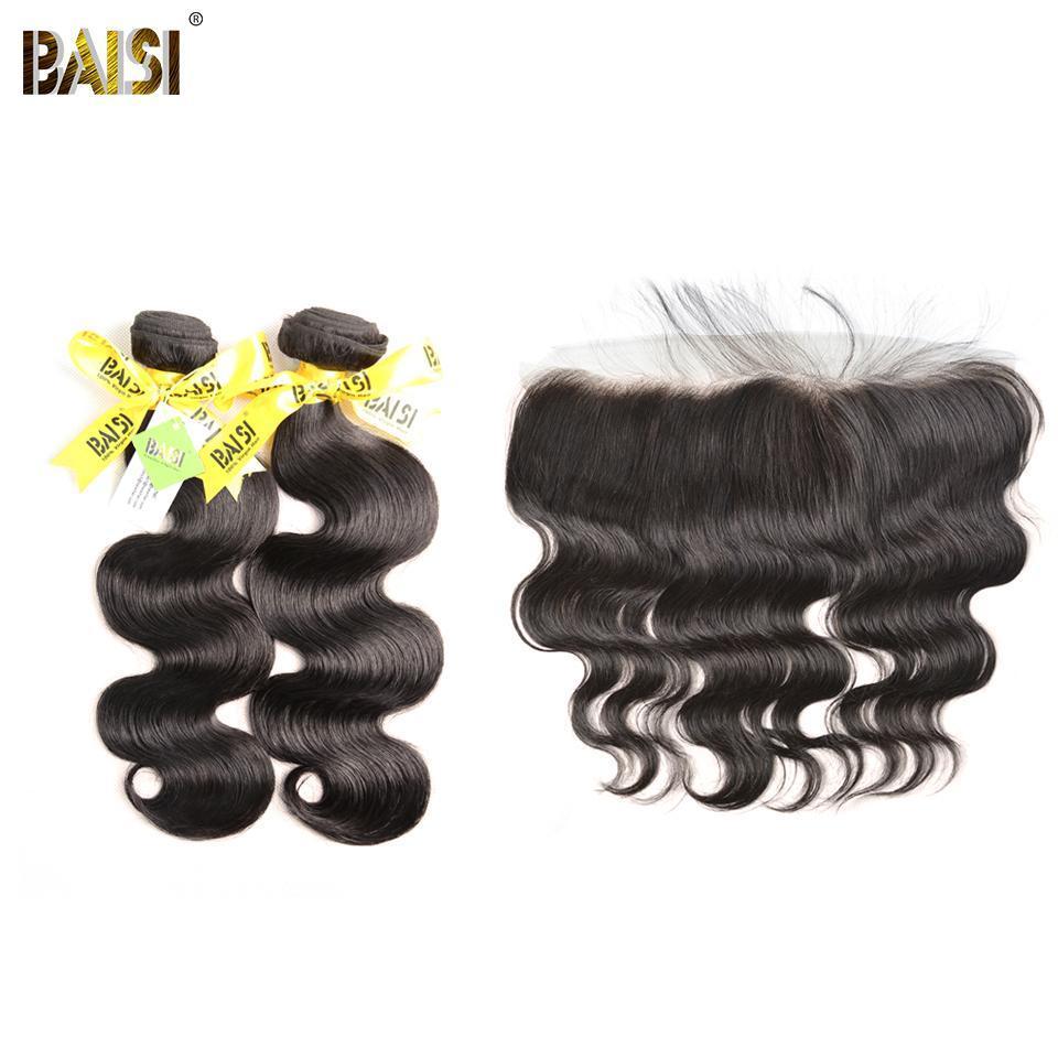 BAISI 12A Raw Brazilian Body Wave bundles with Closure/Frontal Deal - Image 3