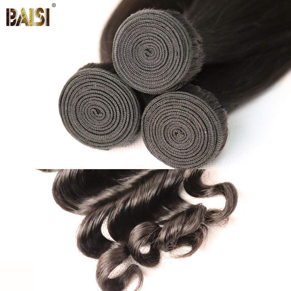 BAISI 12A Raw Hair Weave Malaysian Virgin Hair Natural Wave - Image 4