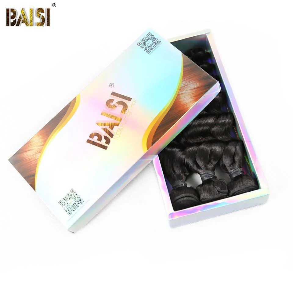 BAISI 12A Raw Hair Weave Malaysian Virgin Hair Natural Wave - Image 5