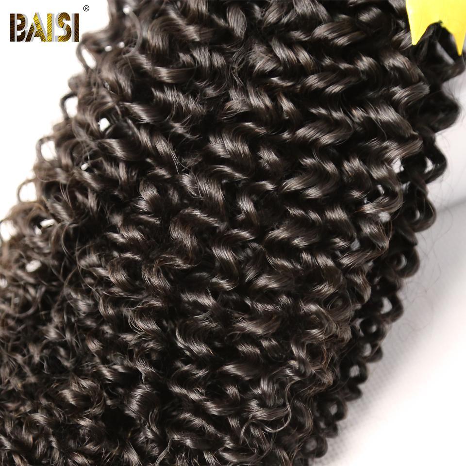 BAISI 12A Raw Hair Weave Malaysian Virgin Hair Curly - Image 3