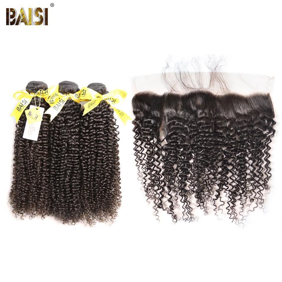 BAISI 12A Raw Peruvian Curly Bundles with Closure / Frontal - Image 5