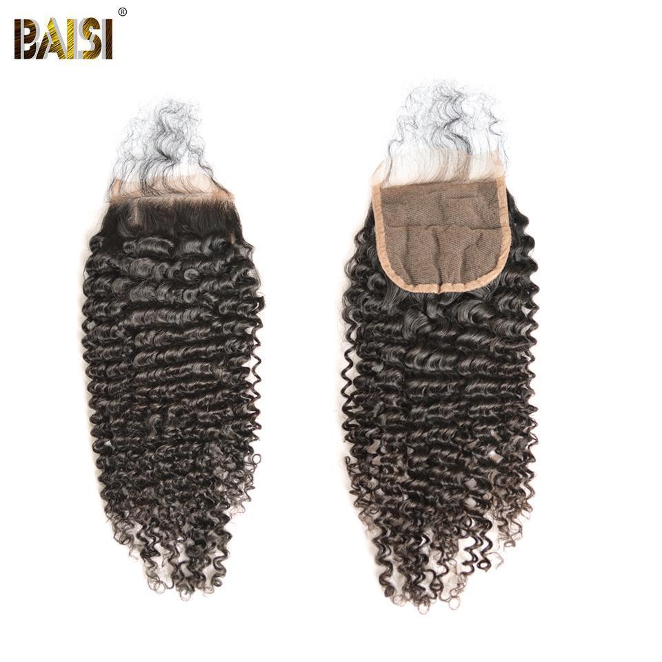BAISI 12A Raw Peruvian Curly Bundles with Closure / Frontal - Image 6
