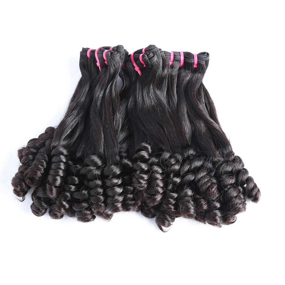Top Grade Double Drawn 100% Virgin Hair Flower Curl Fumi Hair - Image 3
