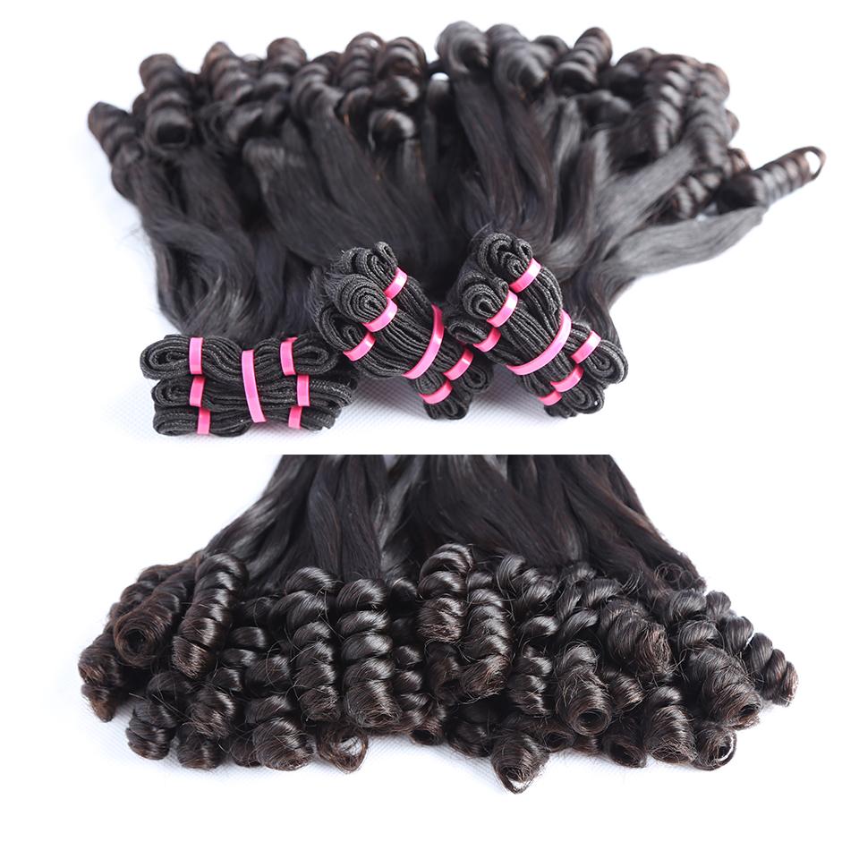 Top Grade Double Drawn 100% Virgin Hair Flower Curl Fumi Hair - Image 6
