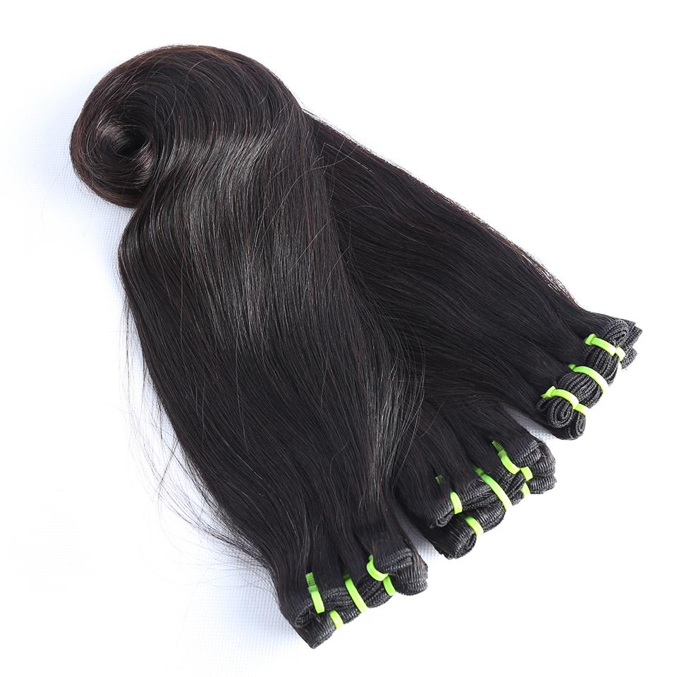 Top Grade Double Drawn 100% Virgin Hair Fumi Hook Straight Hair Weave - Image 3