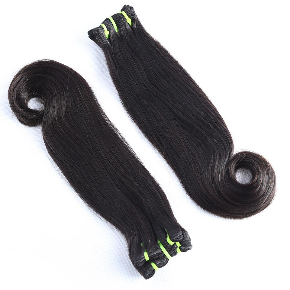 Top Grade Double Drawn 100% Virgin Hair Fumi Hook Straight Hair Weave - Image 5
